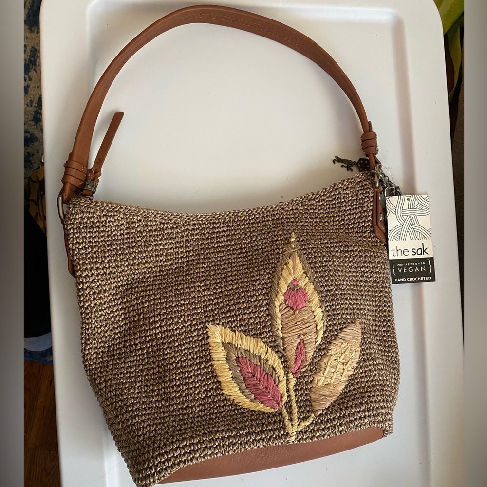 Hand crocheted bag from the Sak